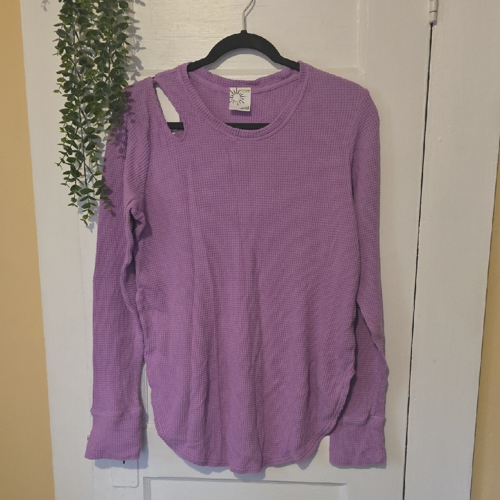 Aerie Purple Long Sleeve Top